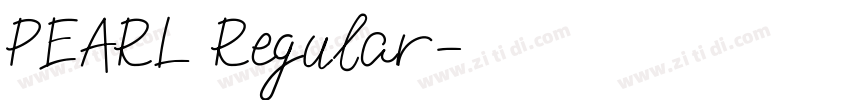 PEARL Regular字体转换